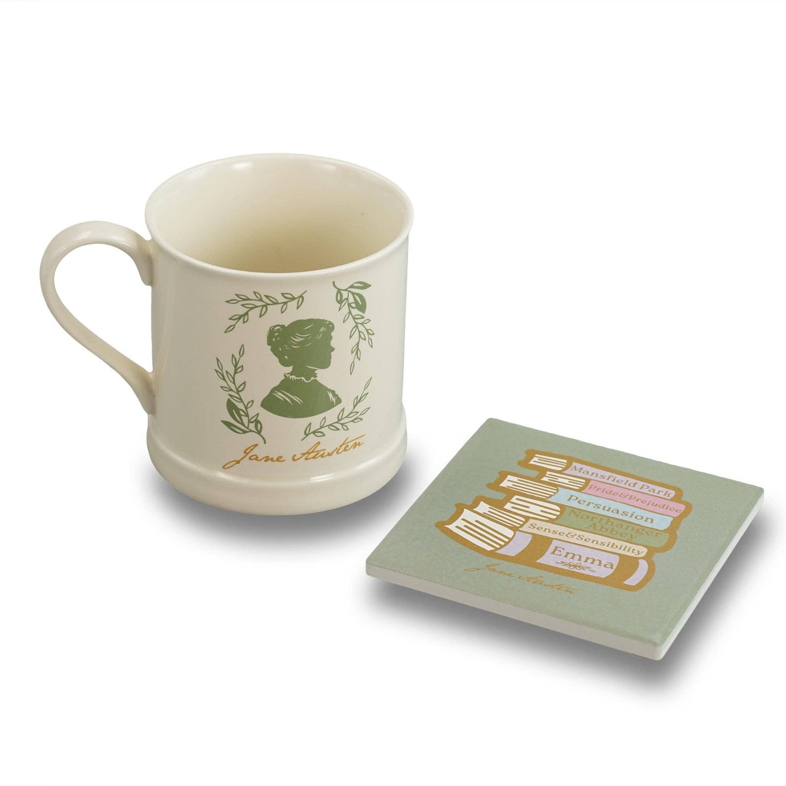 Coaster Single Ceramic - Jane Austen (Books) BookGeek