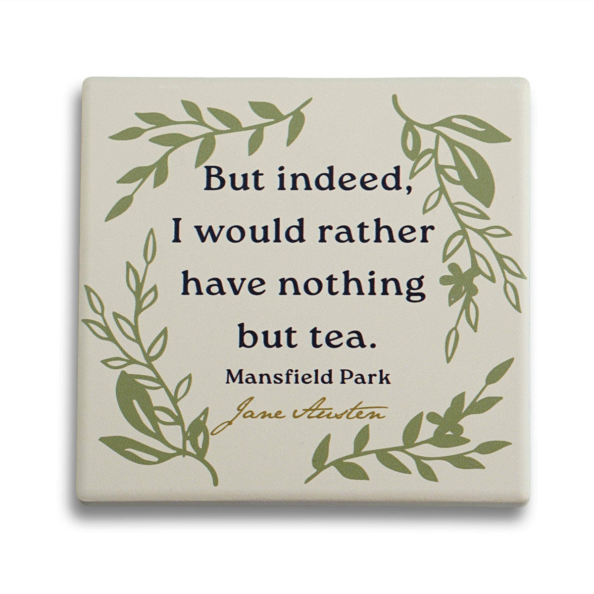 Coaster Single Ceramic - Jane Austen (Mansfield Park) BookGeek
