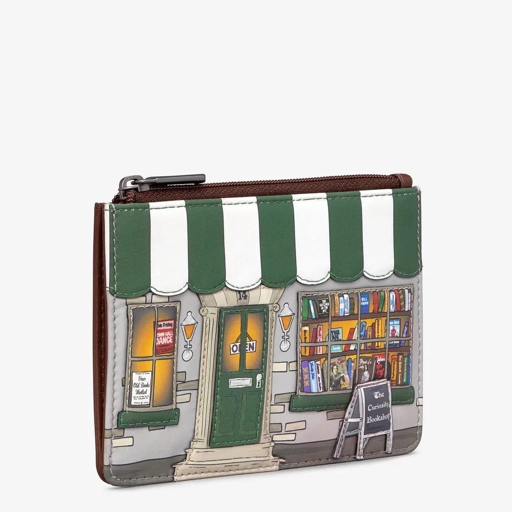 Curiousity Bookshop Zip-Top Purse BookGeek