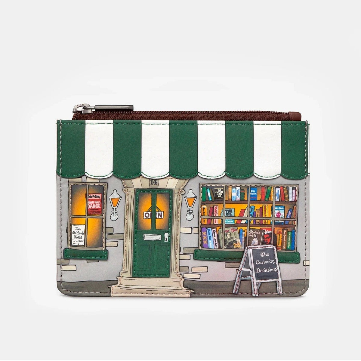 Curiousity Bookshop Zip-Top Purse BookGeek