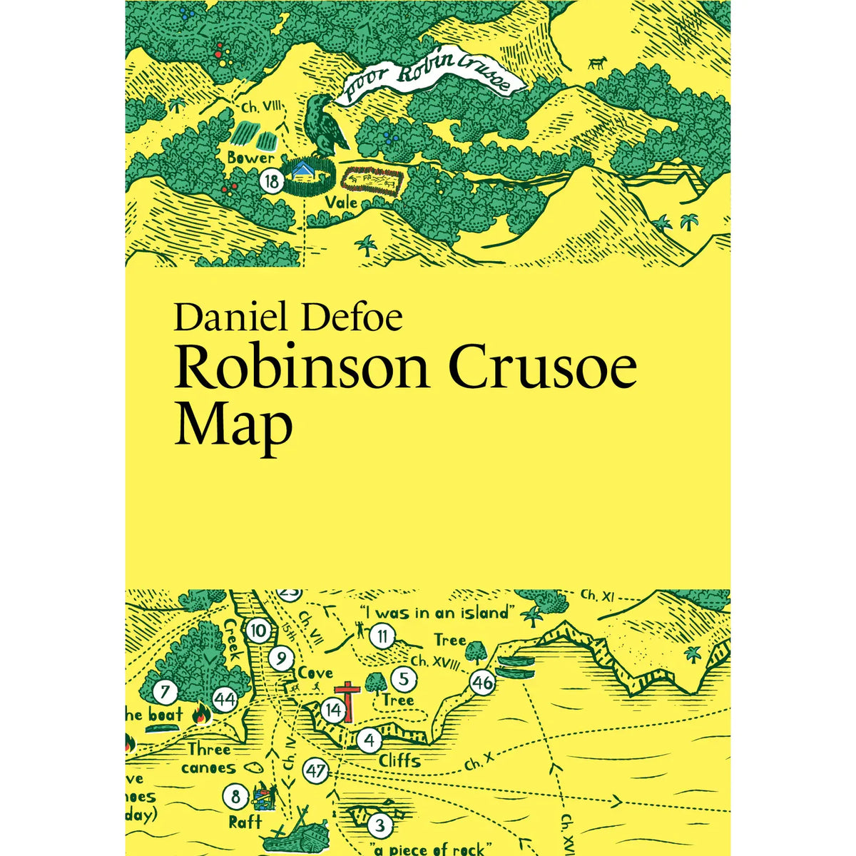 Daniel Defoe: Robinson Crusoe Map BookGeek