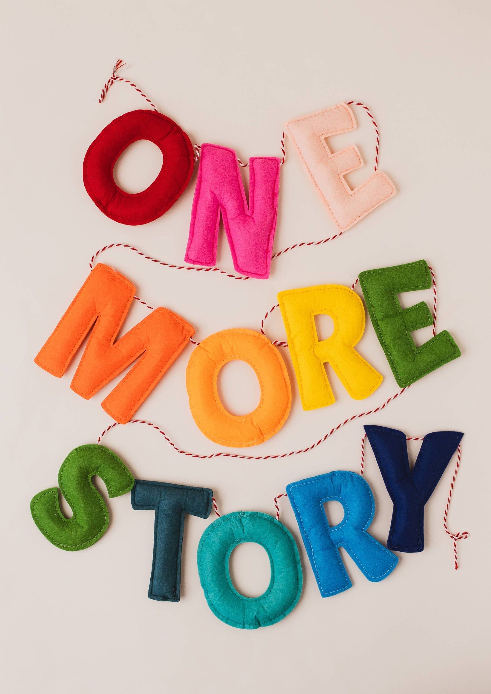 Decorative Rainbow Felt Garland - ONE MORE STORY BookGeek