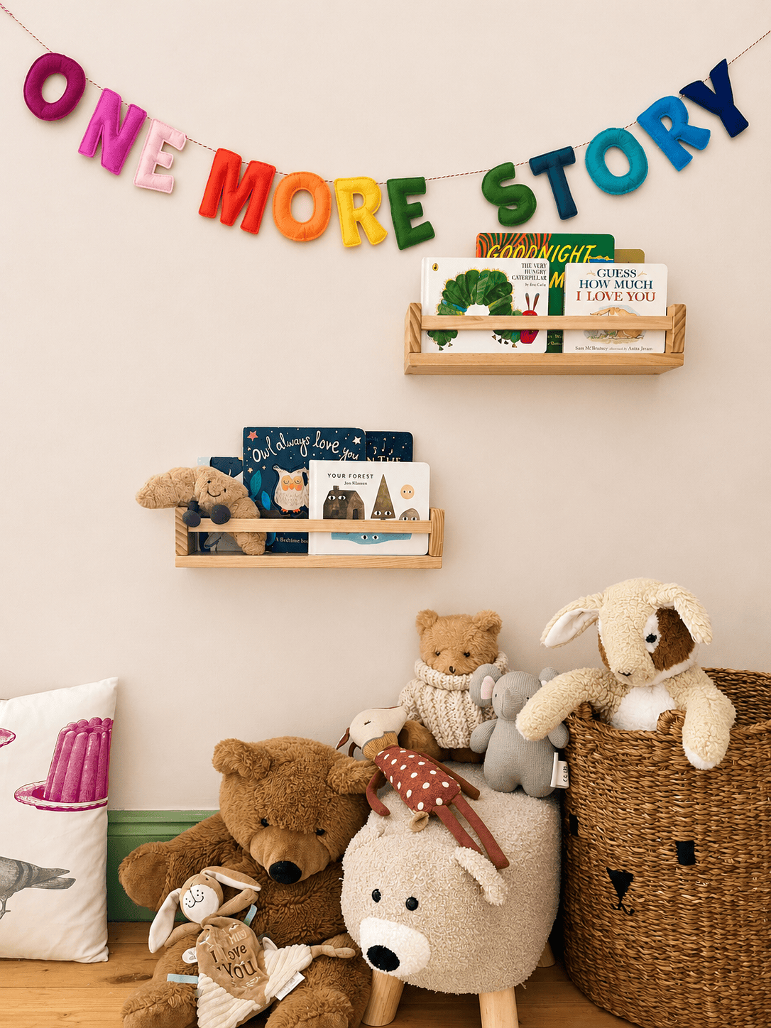 Decorative Rainbow Felt Garland - ONE MORE STORY BookGeek