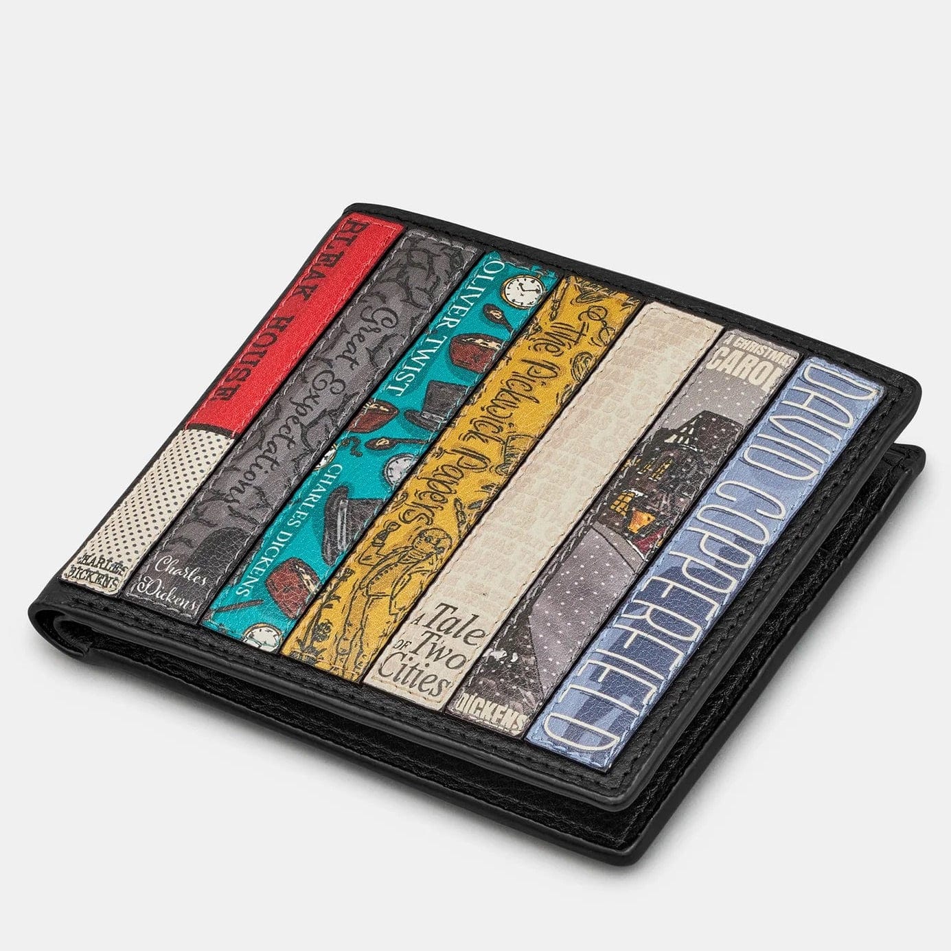 Dickens Bookworm Black Leather Wallet BookGeek