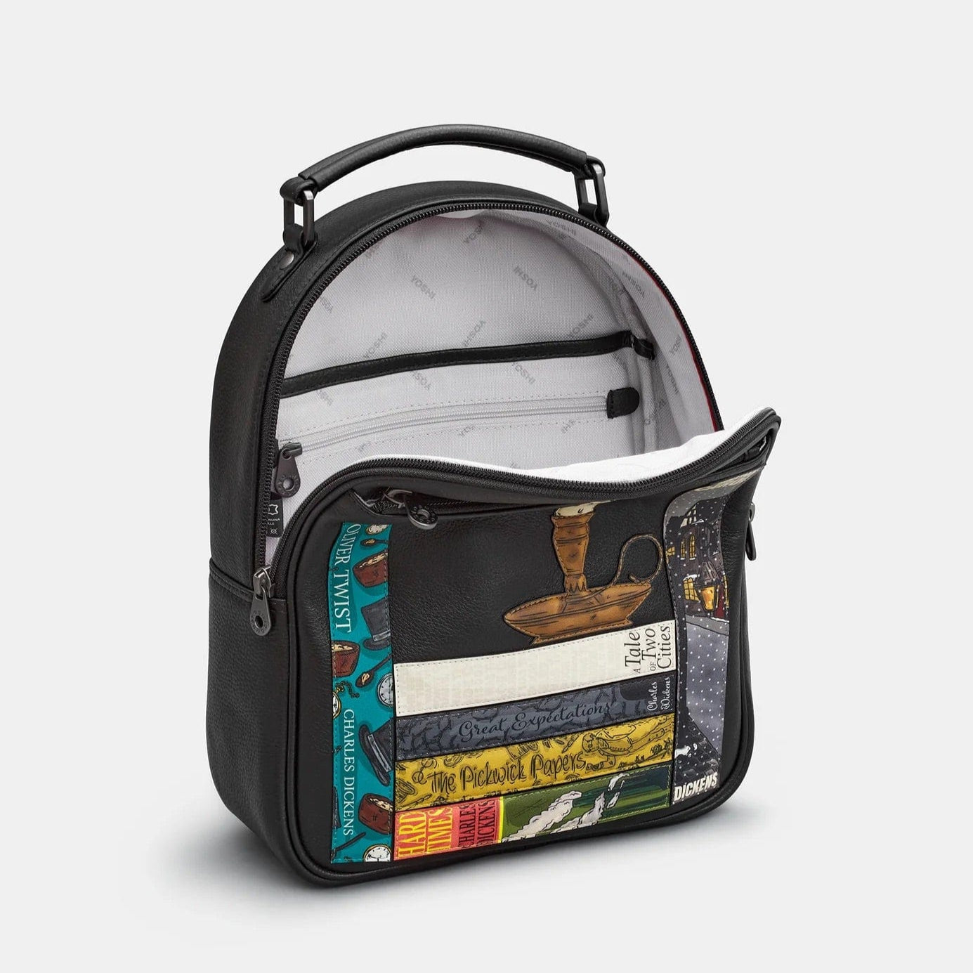 Dickens Bookworm Leather Backpack BookGeek