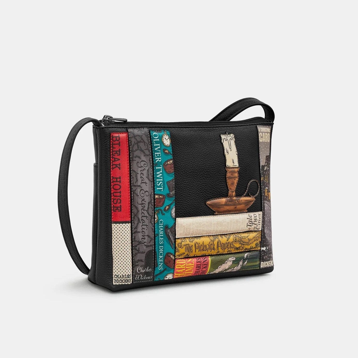 Dickens Bookworm Leather Cross Body Bag BookGeek