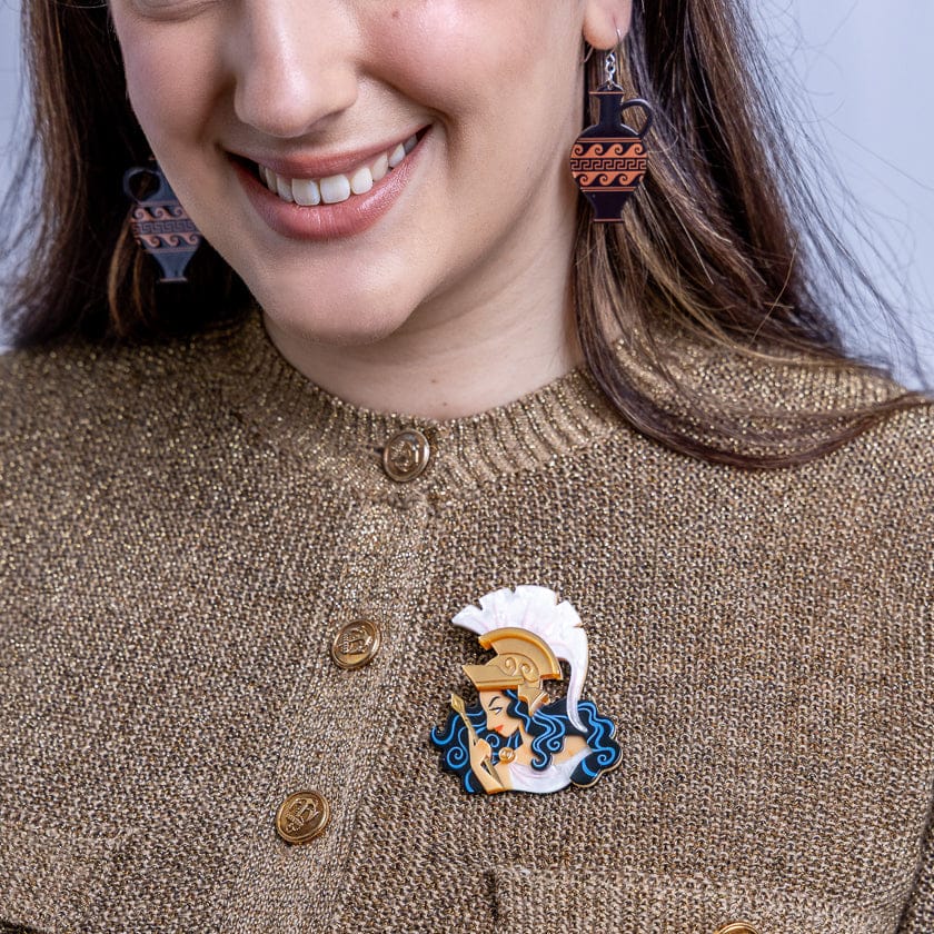 Divine Athena Brooch BookGeek