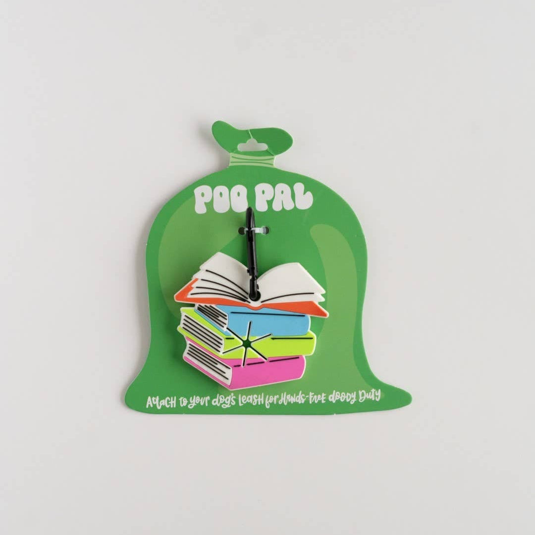 Dog Gone Well Read Poo Pal – Stack of Books Poop Bag Holder BookGeek