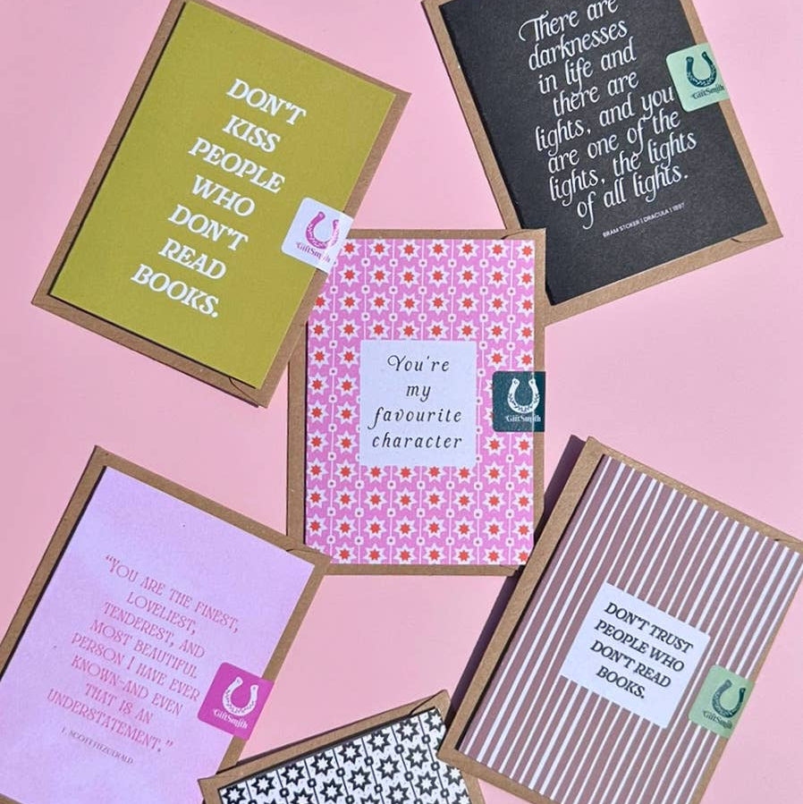 DON'T KISS PEOPLE WHO DON'T READ BOOKS Little Literary Greetings Card BookGeek