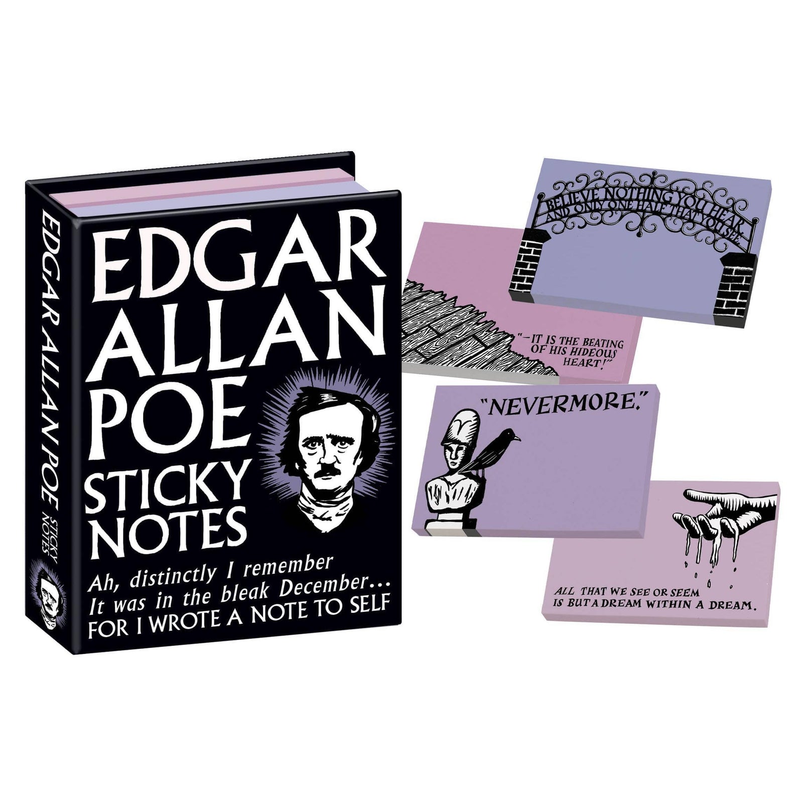 Edgar Allan Poe Sticky Notes BookGeek