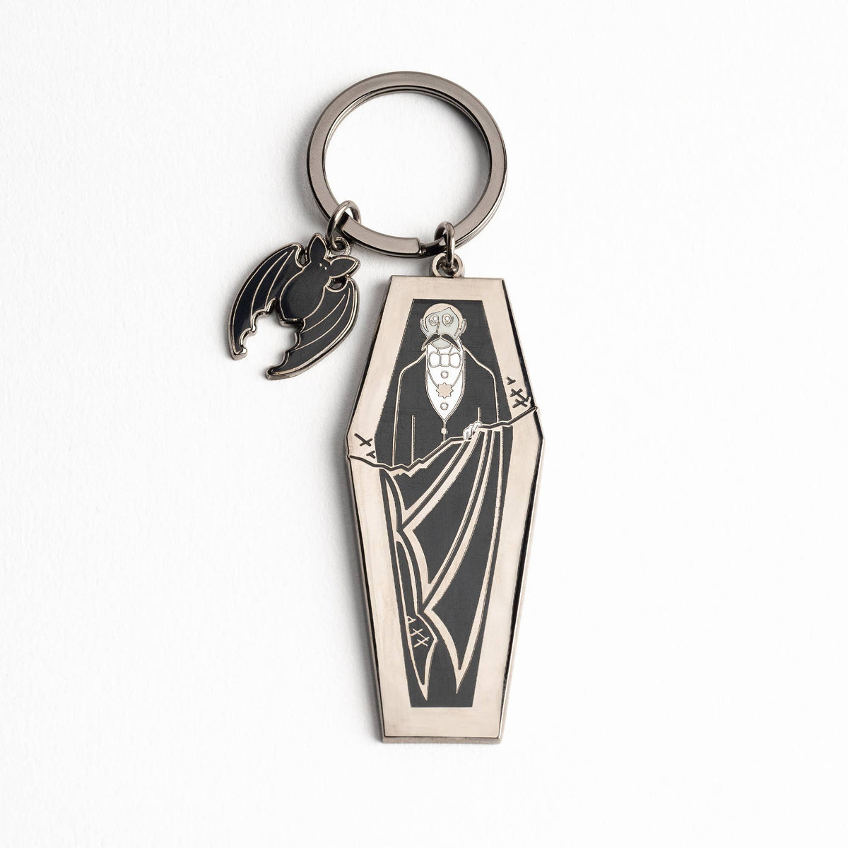 Edward Gorey Dracula Key Ring – Vampire Literary Keychain BookGeek