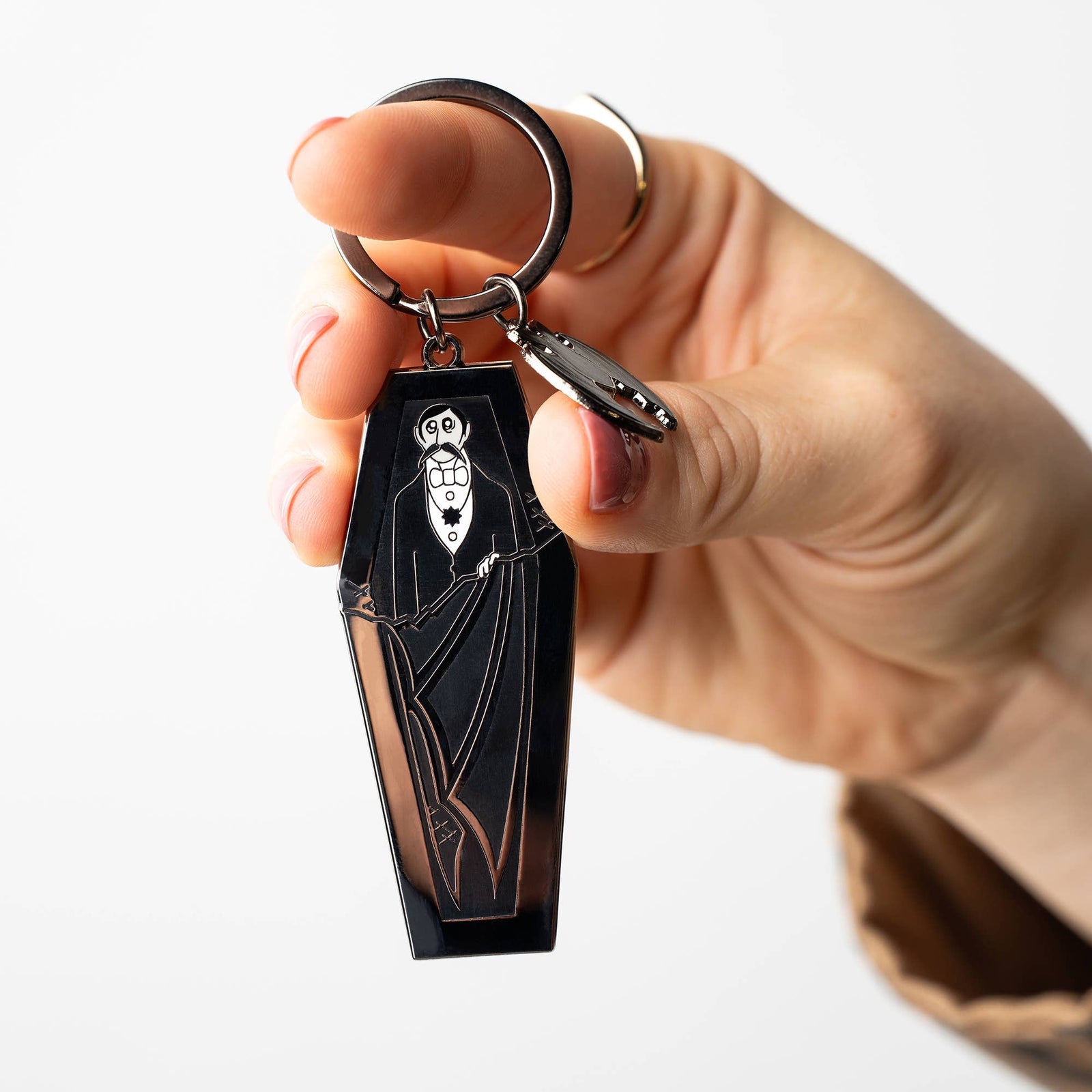 Edward Gorey Dracula Key Ring – Vampire Literary Keychain BookGeek