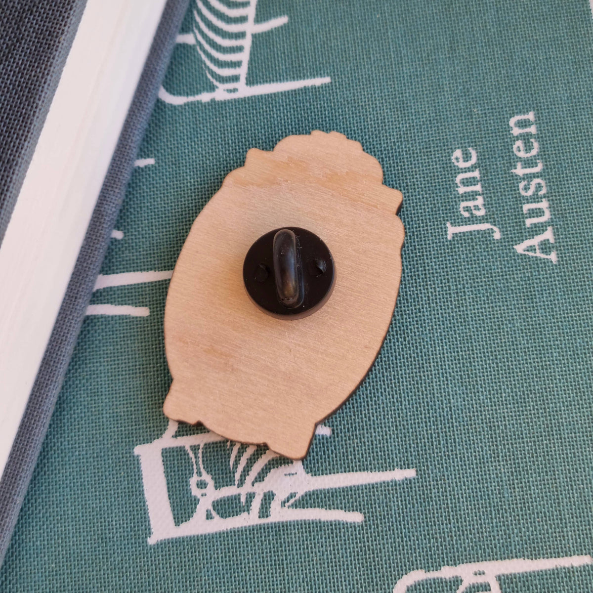 Elizabeth Bennet Jane Austen Wooden Pin BookGeek