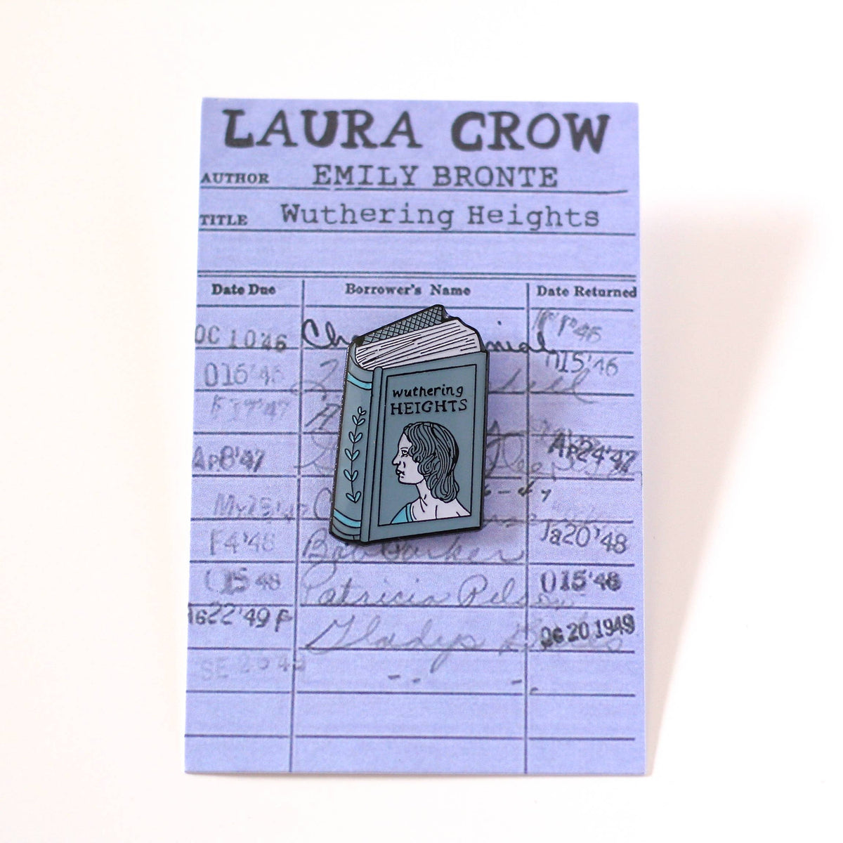 Emily Bronte Wuthering Heights Enamel Pin BookGeek