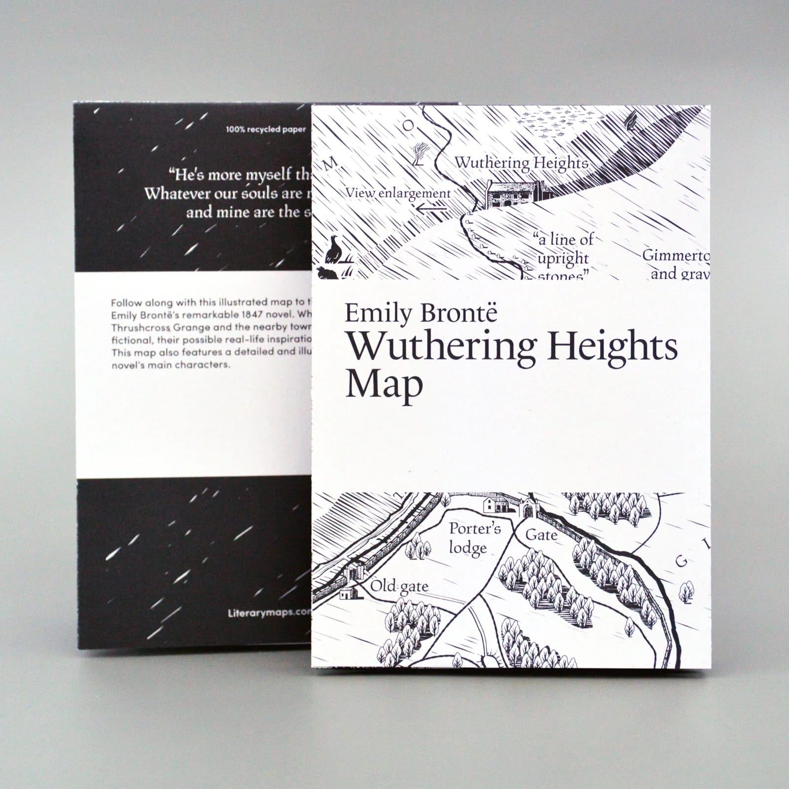 Emily Brontë: Wuthering Heights Map BookGeek