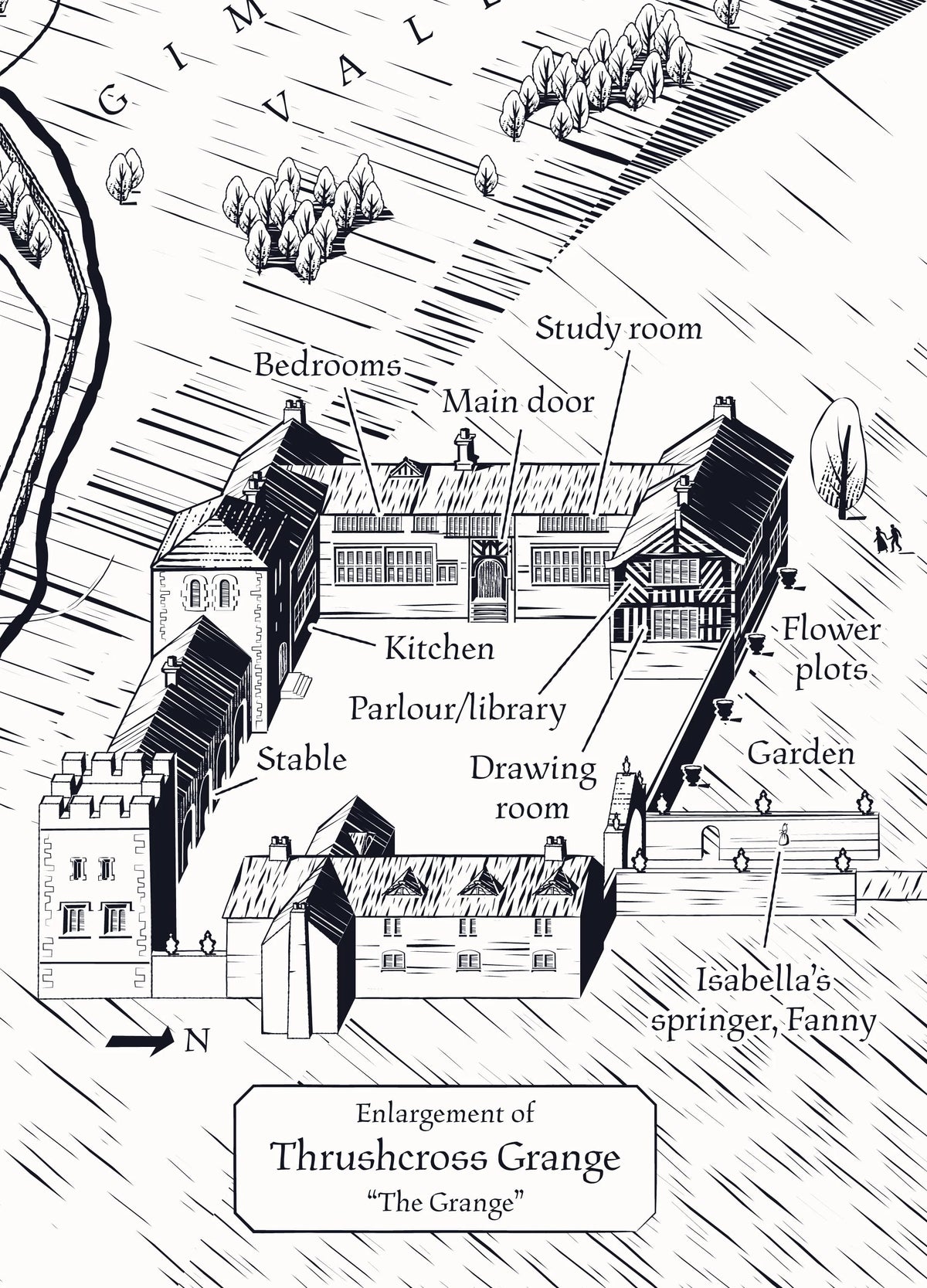 Emily Brontë: Wuthering Heights Map BookGeek