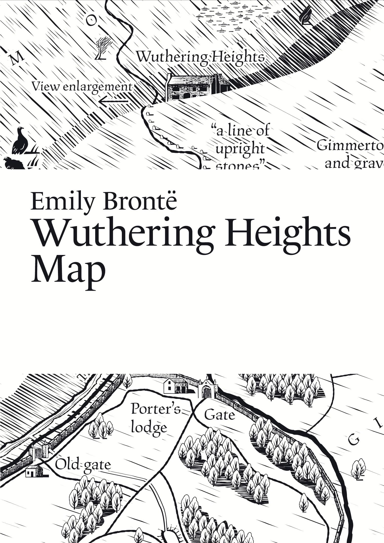 Emily Brontë: Wuthering Heights Map BookGeek