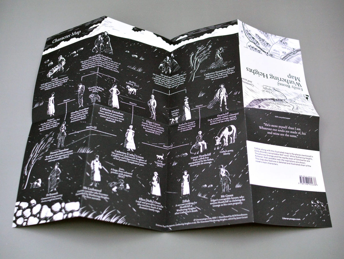 Emily Brontë: Wuthering Heights Map BookGeek