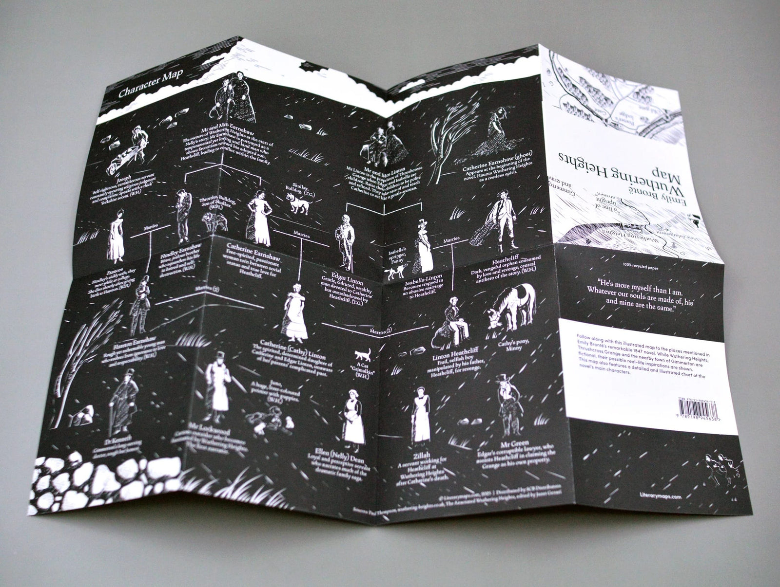 Emily Brontë: Wuthering Heights Map BookGeek