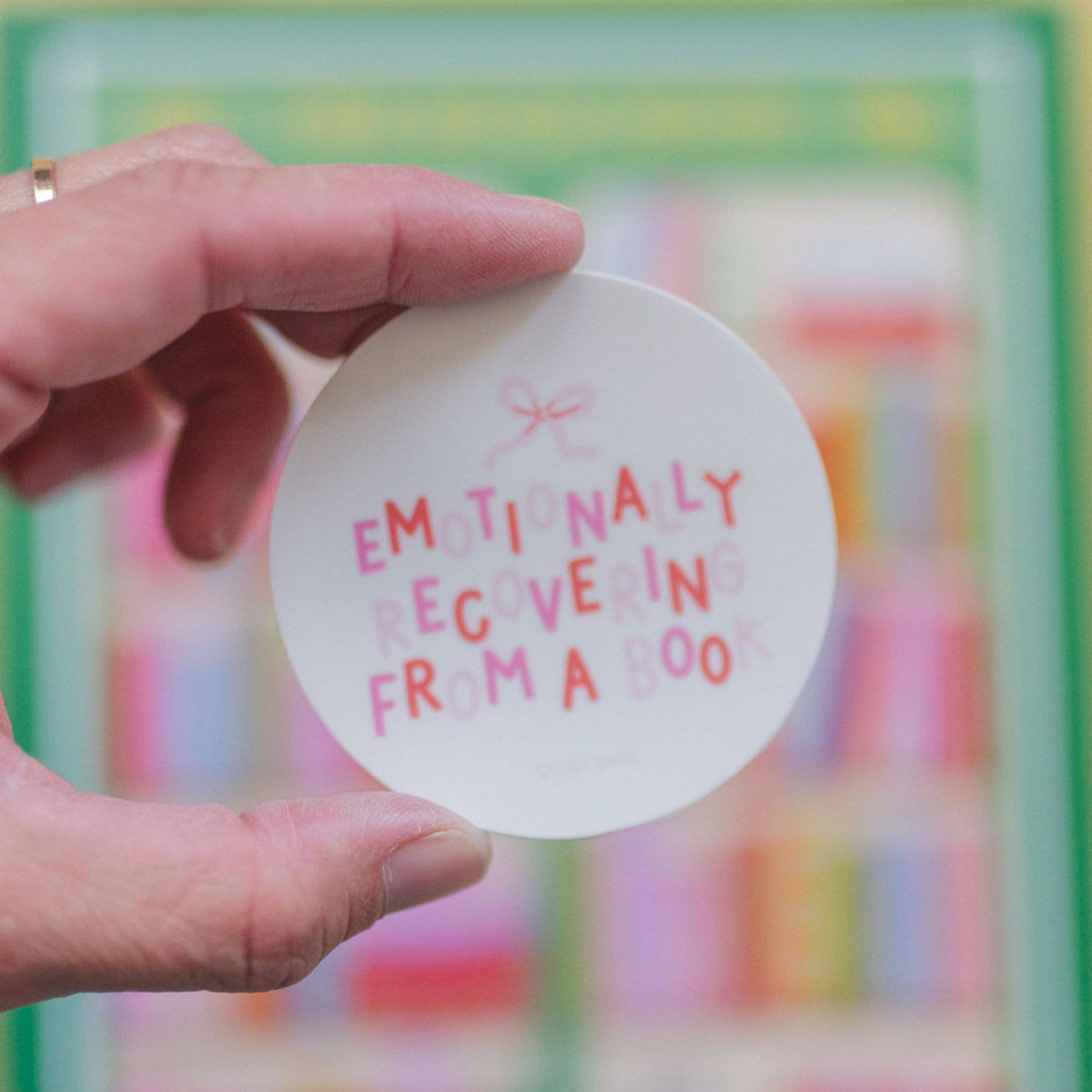 Emotionally Recovering From A Book Decal Sticker BookGeek