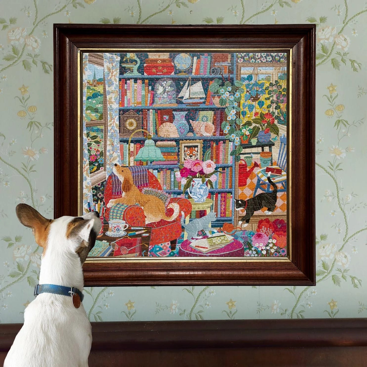 English Cottage Library Jigsaw Puzzle BookGeek