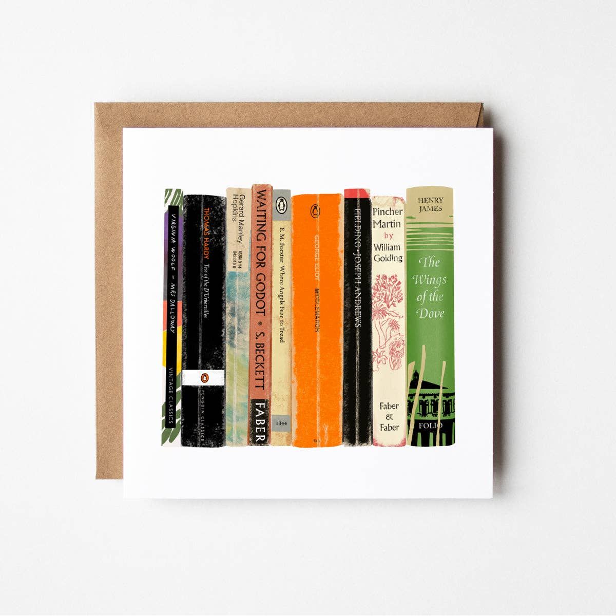 English Literature - blank greetings card BookGeek
