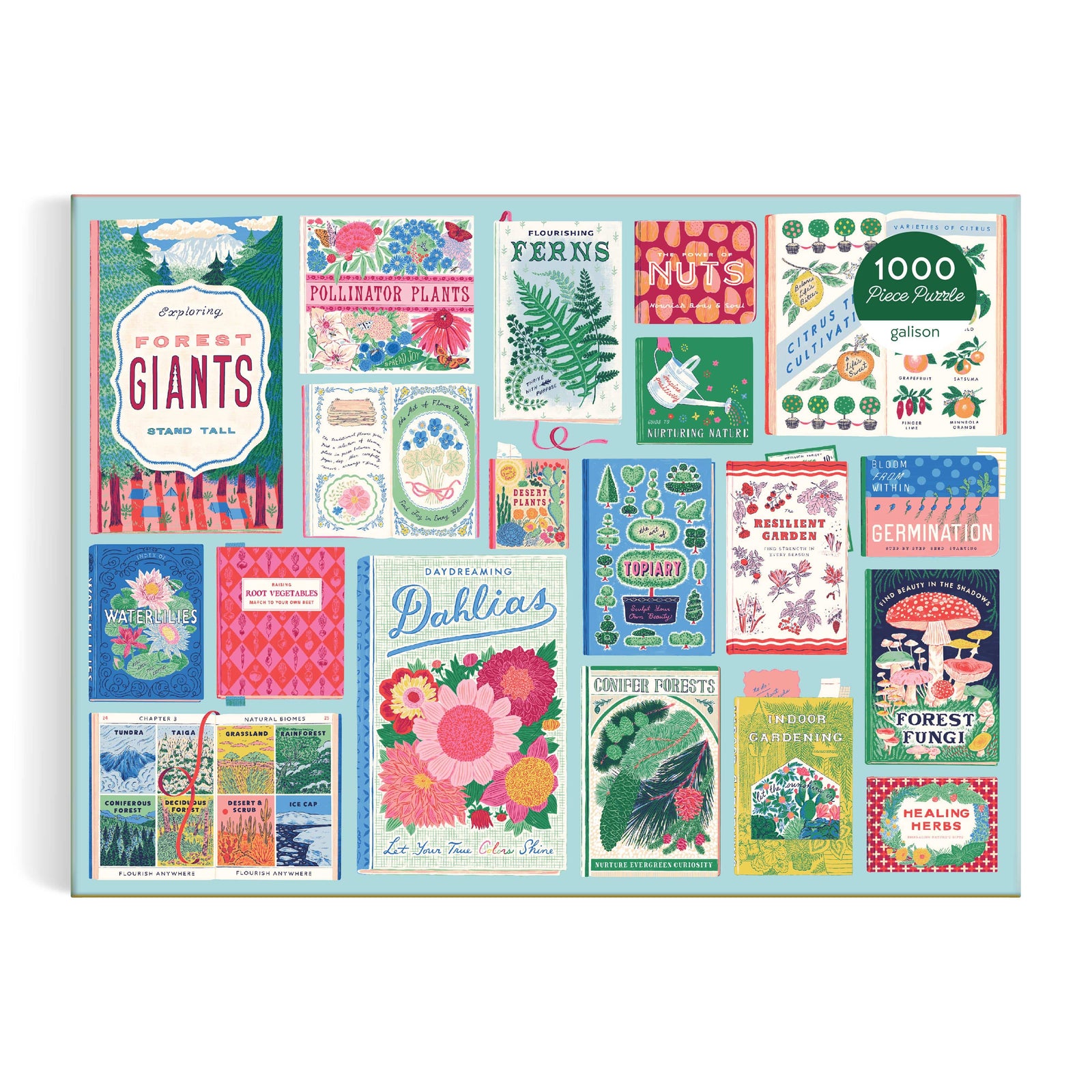 Ever Upward Botanist Bookshelf Puzzle BookGeek