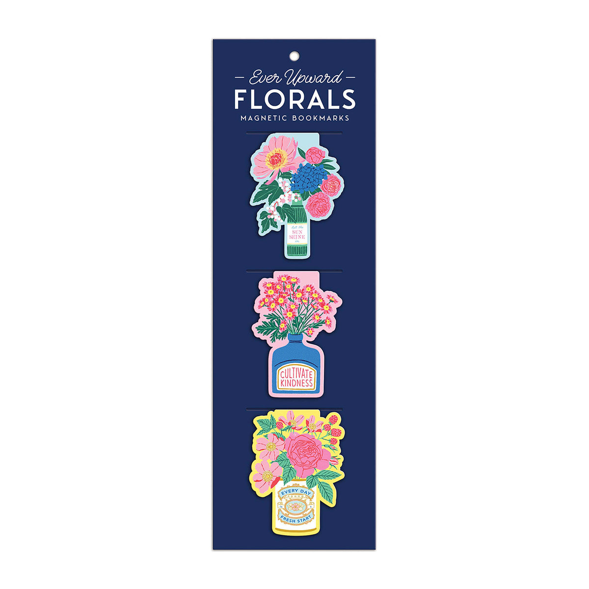 Ever Upward Floral Magnetic Bookmarks BookGeek