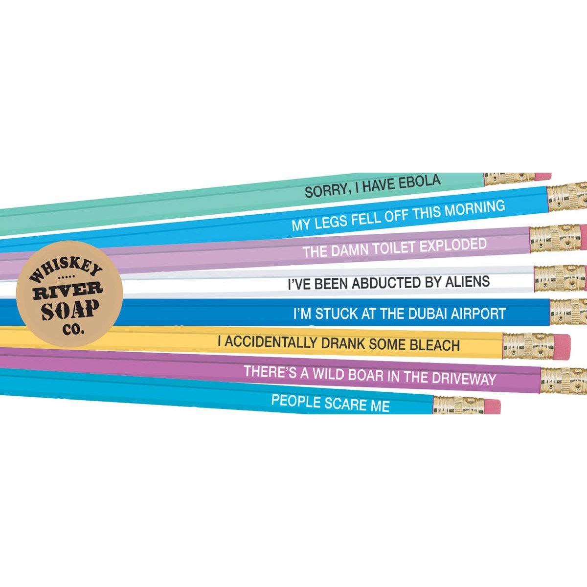 Excuse Pencils for Introverts Original | Funny Pencils BookGeek