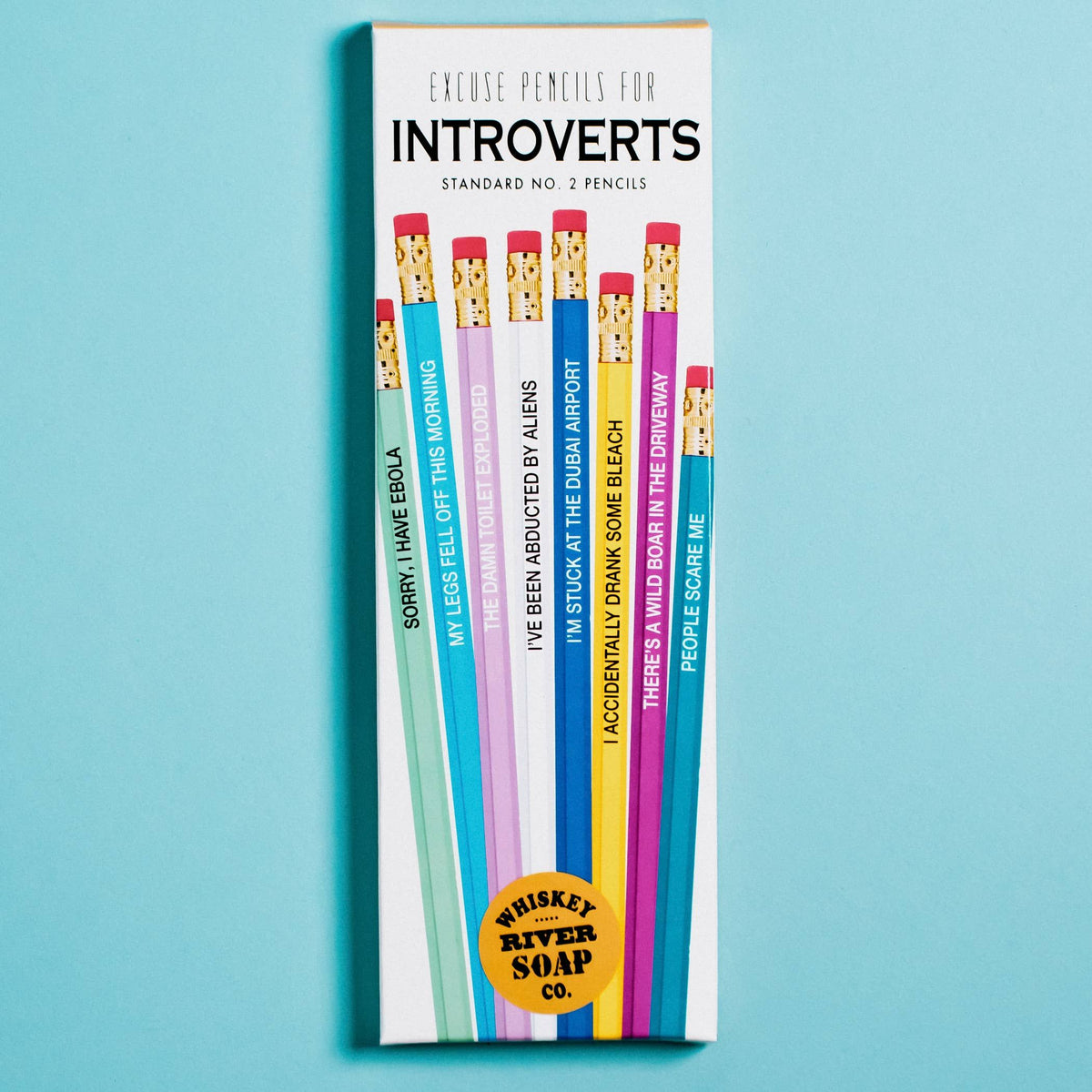 Excuse Pencils for Introverts Original | Funny Pencils BookGeek