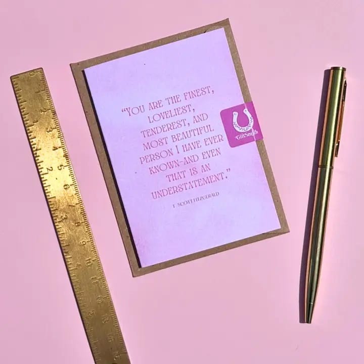 F Scott Fitzgerald Mini Card BookGeek