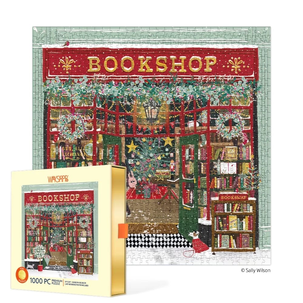 Festive Bookshop 1000 Piece Puzzle BookGeek