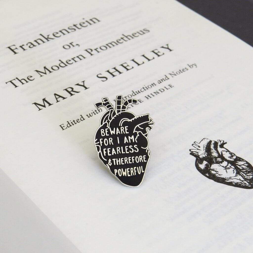 Frankenstein Enamel Pin - Seconds BookGeek