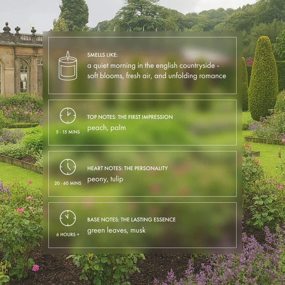 Gardens of Pemberley Candle - Pride and Prejudice BookGeek