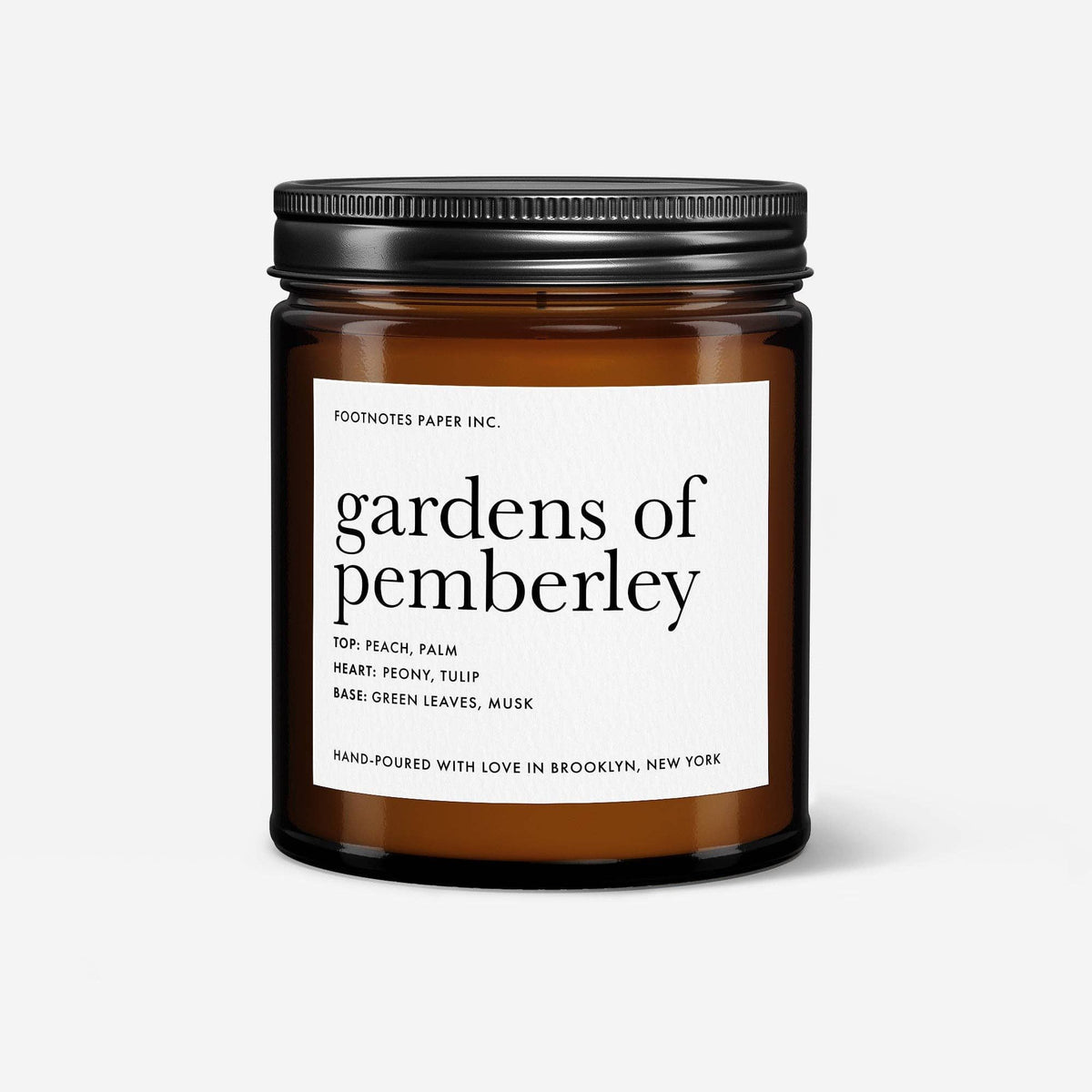 Gardens of Pemberley Candle - Pride and Prejudice BookGeek