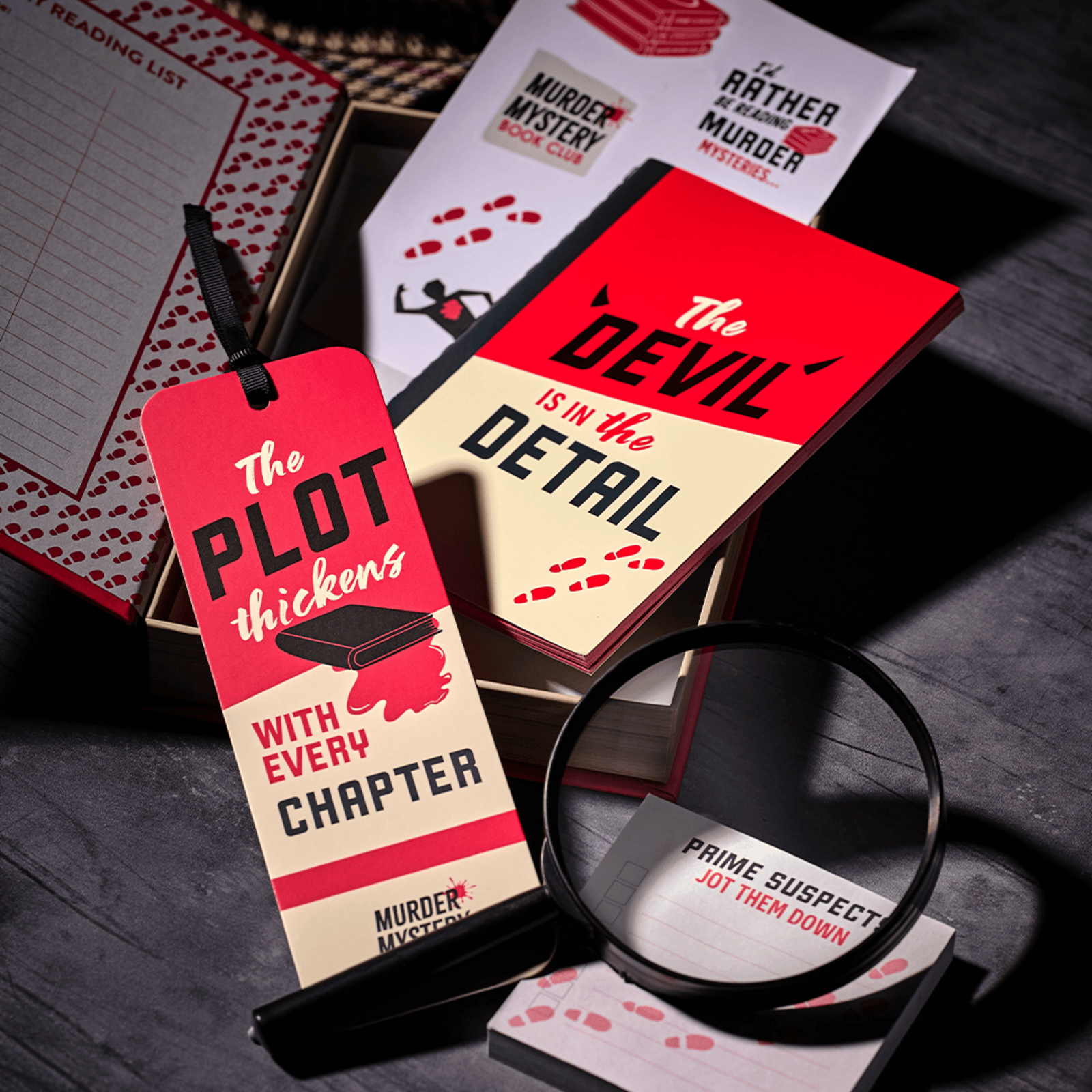 Gift Stationey Set- Murder Mystery Book Club BookGeek
