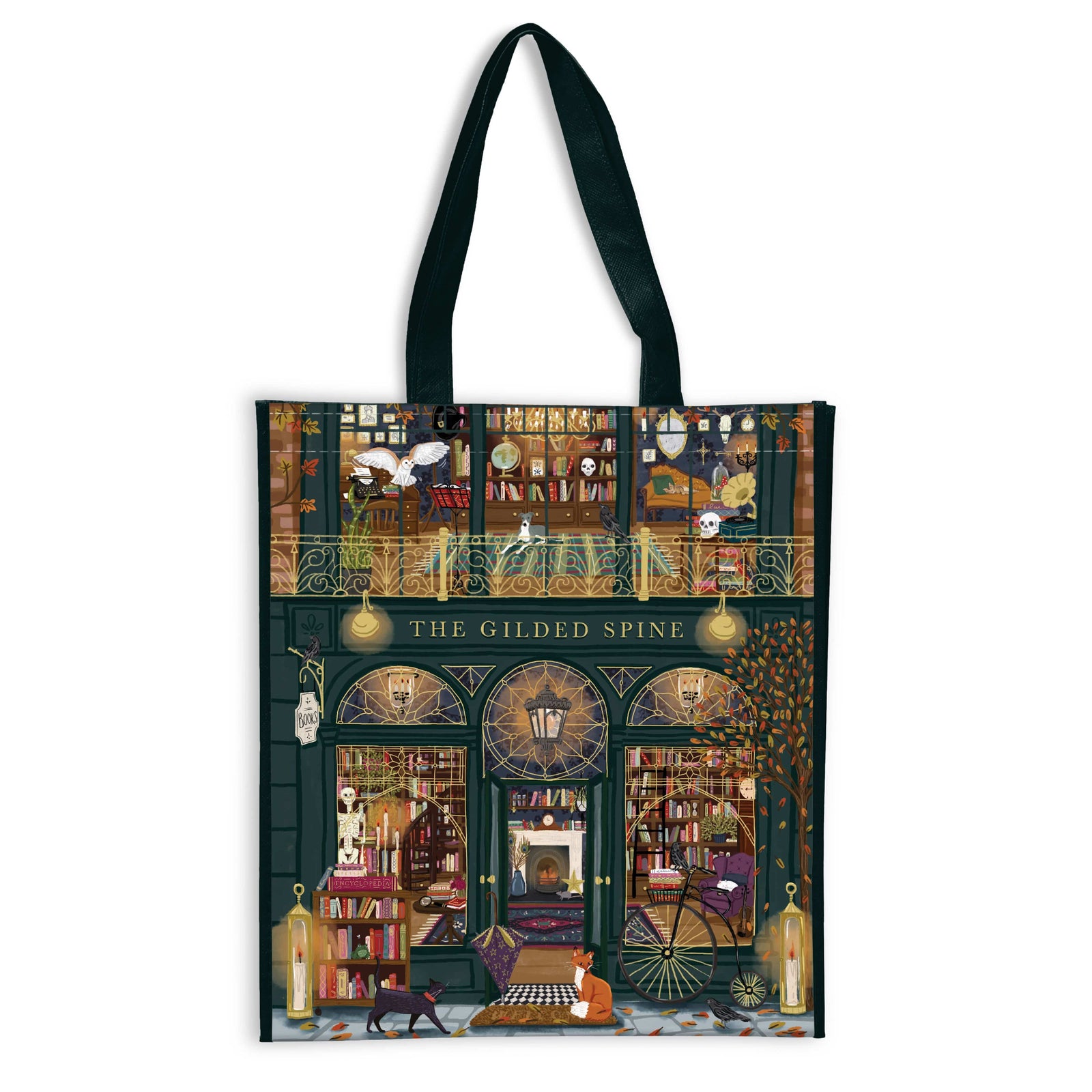 Gilded Spine Reusable Shopping Bag BookGeek
