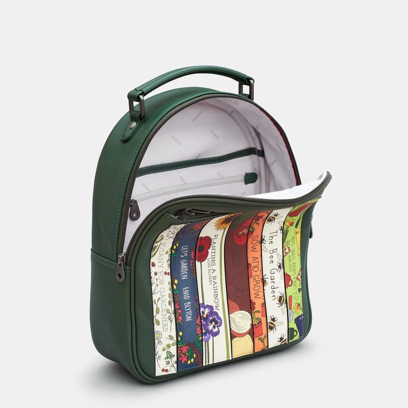 Green Fingers Bookworm Leather Backpack BookGeek