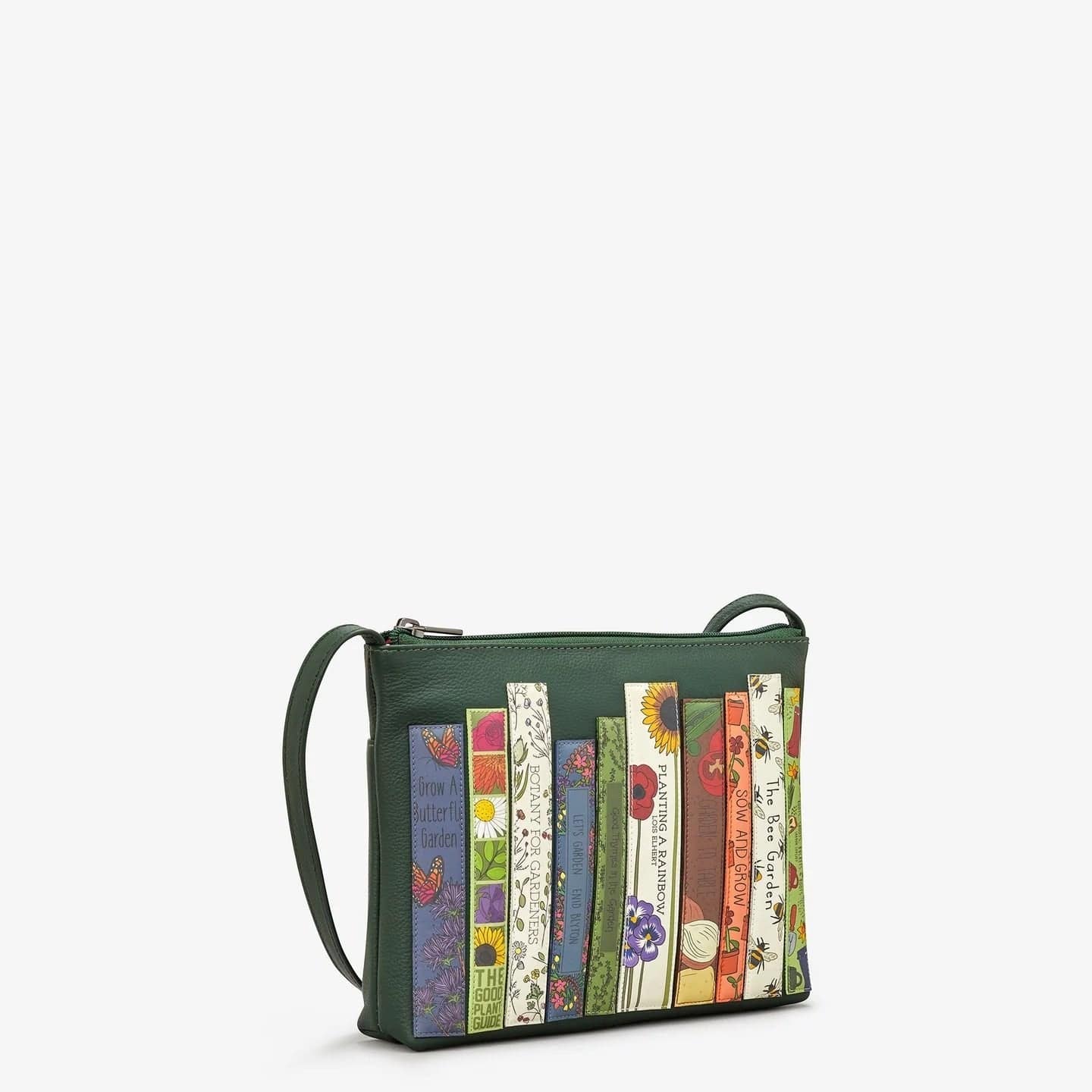 Green Fingers Bookworm Leather Cross Body Bag BookGeek