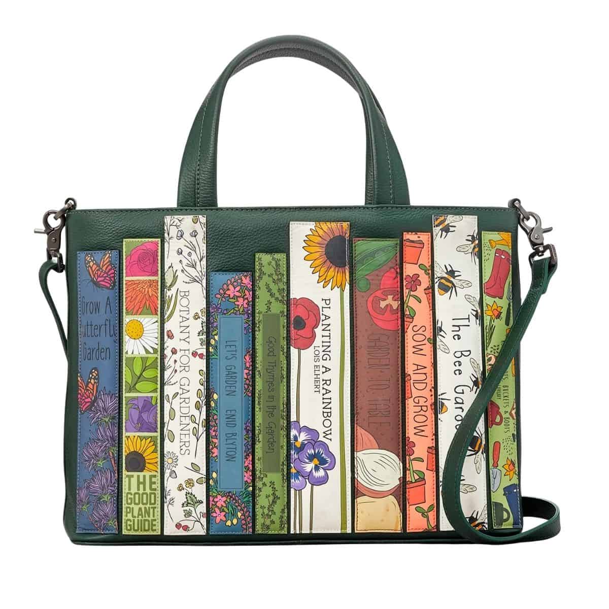Green Fingers Bookworm Leather Multiway Grab Bag BookGeek