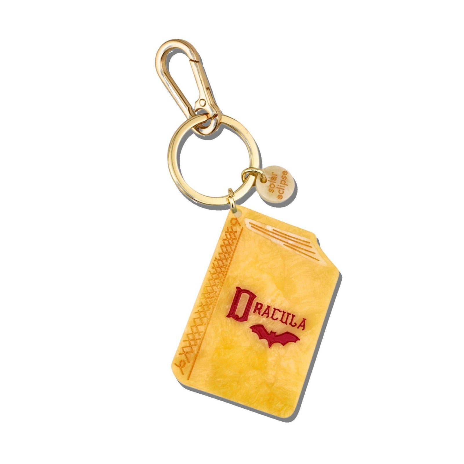 Hand-painted Dracula Book Bag Charm + Keychain BookGeek