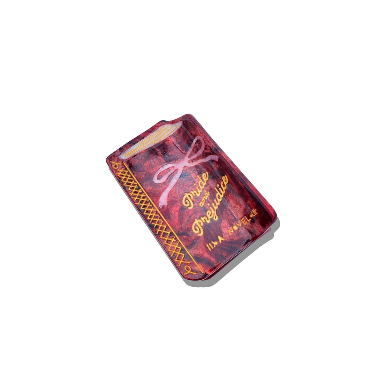 Hand-painted Mini Pride &amp; Prejudice Book Claw Hair Clip BookGeek