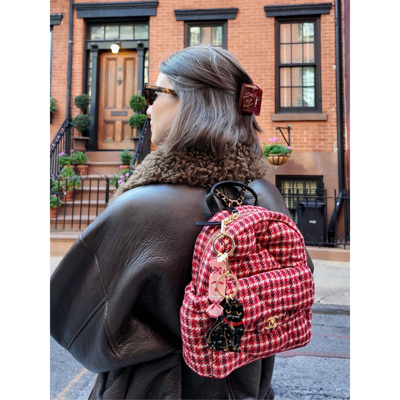 Hand-painted Mini Pride & Prejudice Book Claw Hair Clip BookGeek