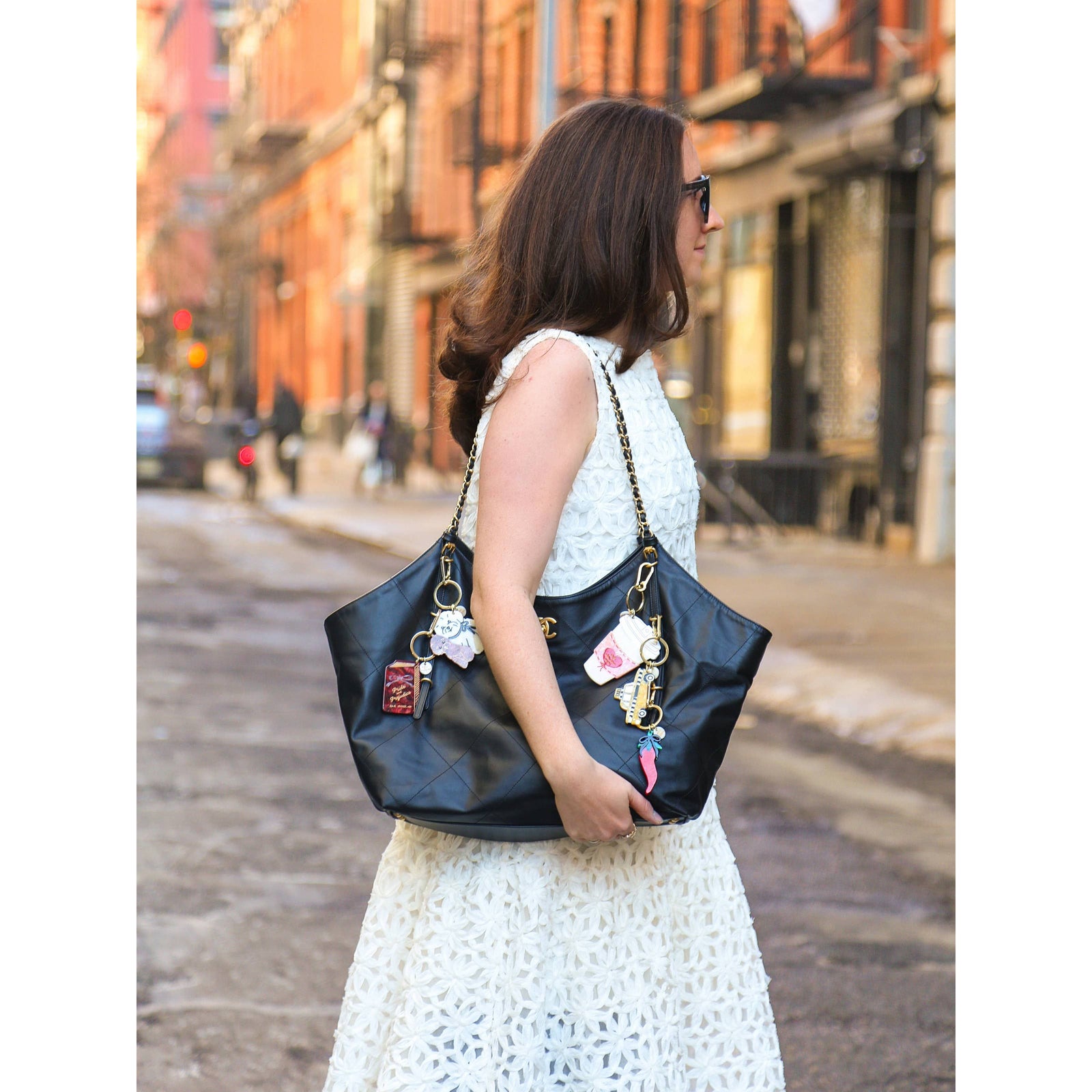 Hand-painted Pride & Prejudice Book Bag Charm + Keychain BookGeek