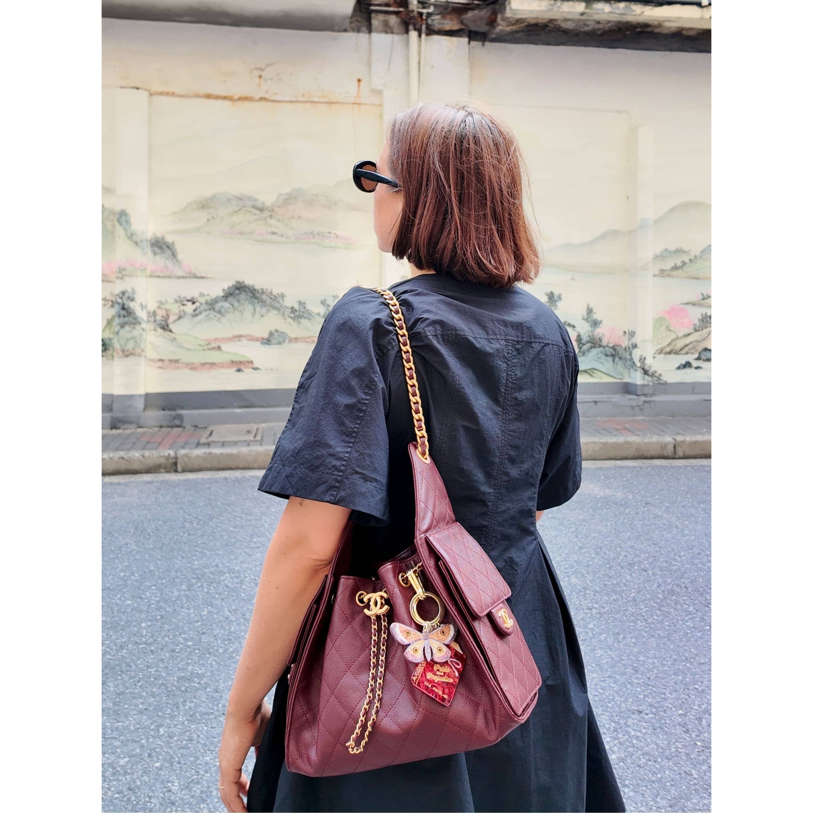 Hand-painted Pride & Prejudice Book Bag Charm + Keychain BookGeek