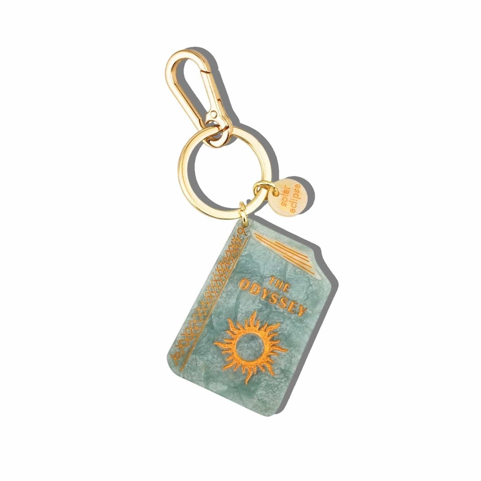 Hand-painted The Odyssey Book Bag Charm + Keychain | Eco-Friendly BookGeek