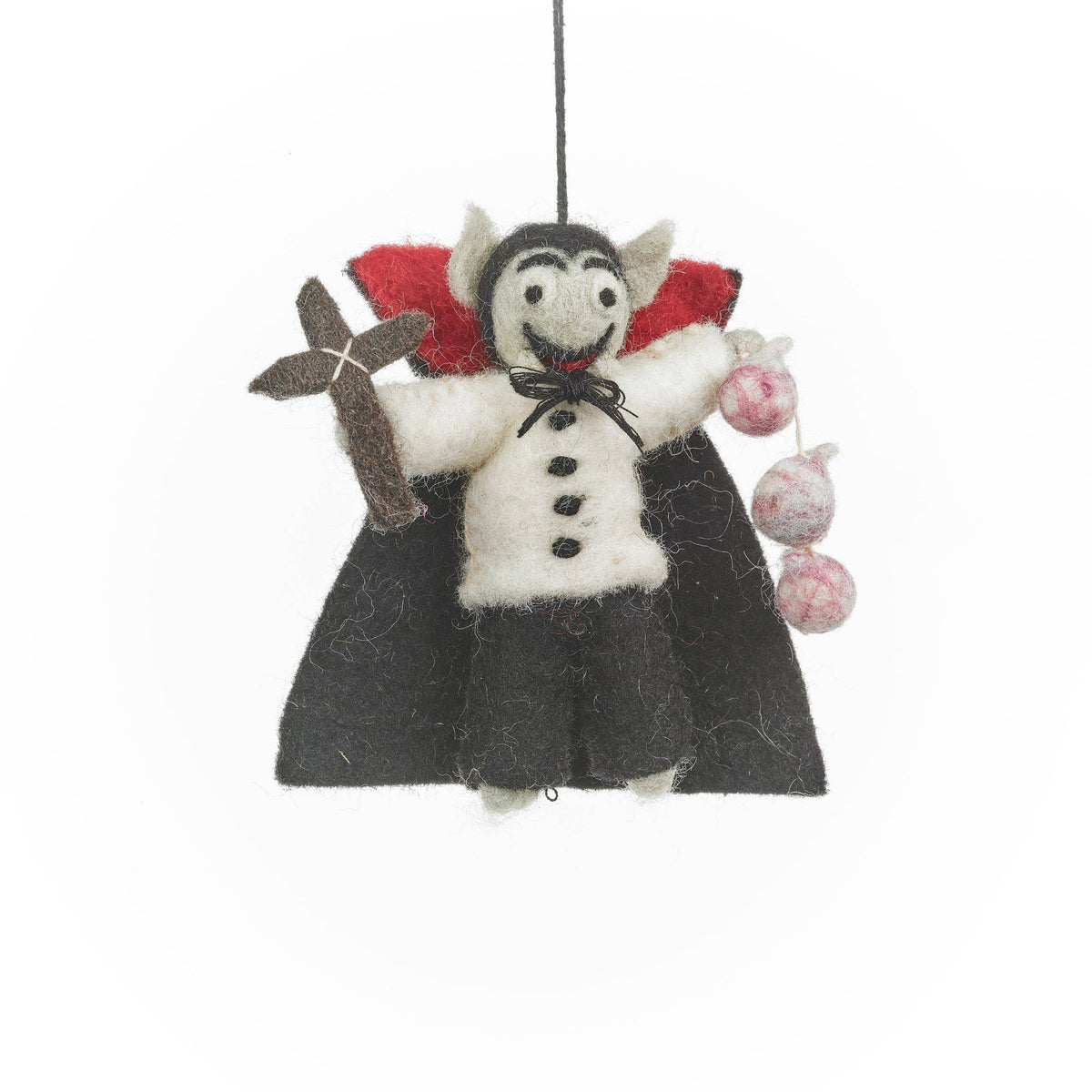 Handmade Felt Dracula the Vampire Halloween Decoration BookGeek