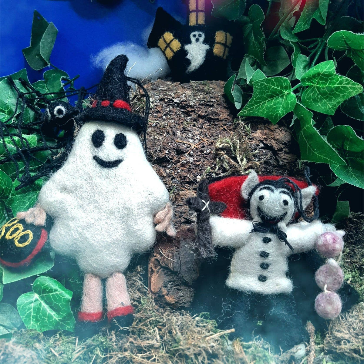 Handmade Felt Dracula the Vampire Halloween Decoration BookGeek
