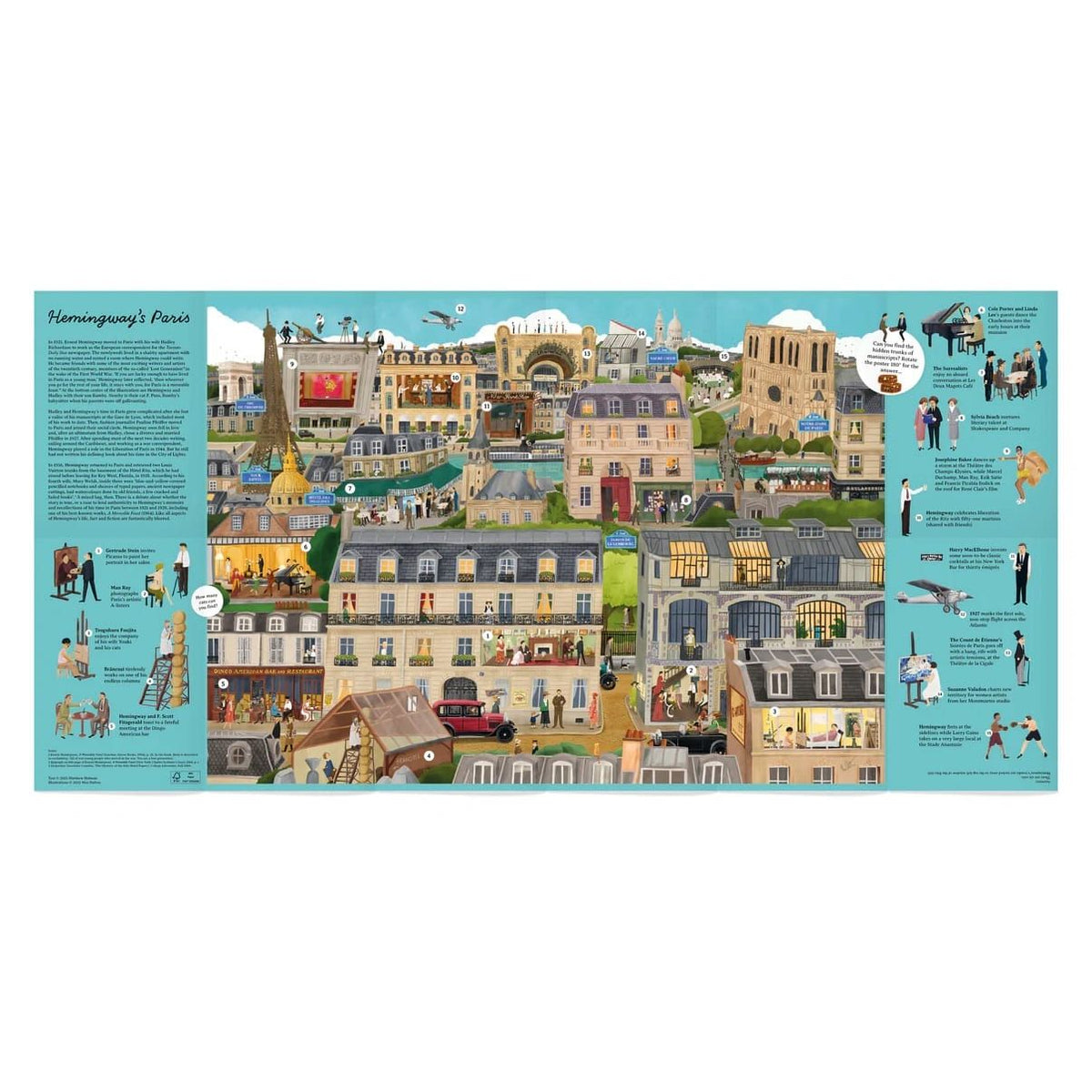Hemingway's Paris Jigsaw Puzzle BookGeek