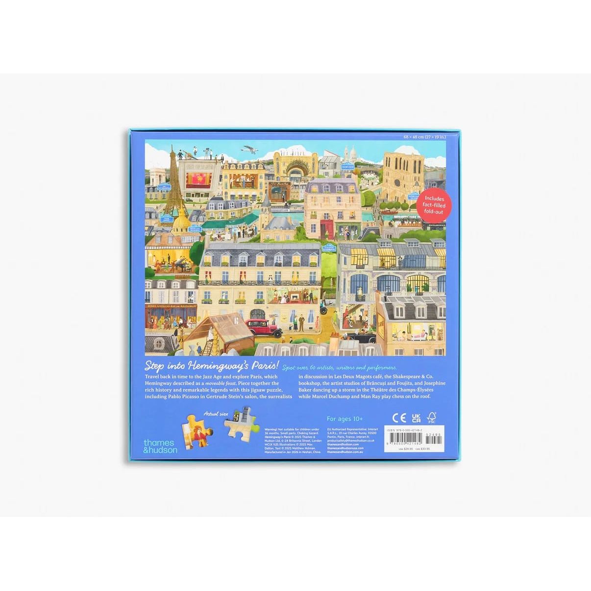 Hemingway's Paris Jigsaw Puzzle BookGeek